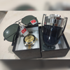 Combo Lujo Hombre: Reloj Rolex AAA + Gafas Ray-Ban Tipo Piloto + Perfume Invictus 100ml | Kit de Regalo y Estilo para Caballero con Envío GRATIS
